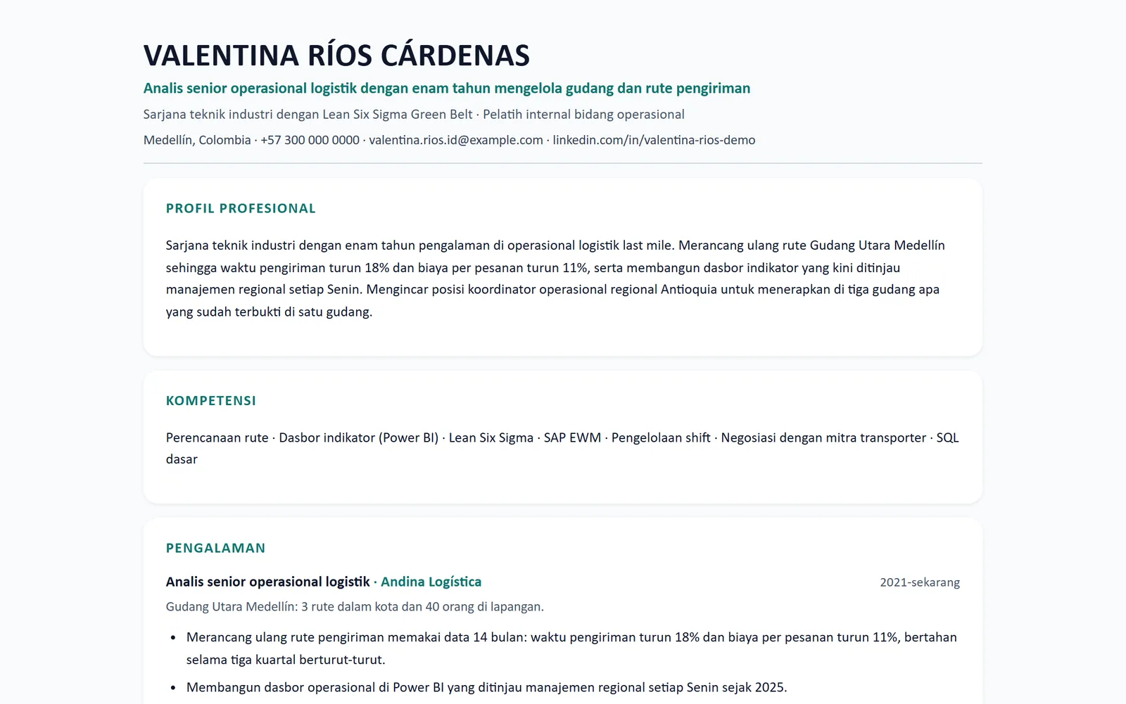 Vitrina Saya: CV yang disesuaikan dengan posisi, dalam format yang benar-benar dibaca filter otomatis